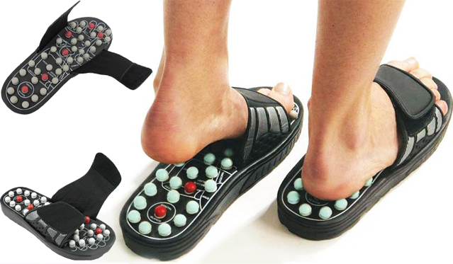 Šlepetės "Foot Reflex", kurios stimuliuoja pėdose esančius taškus ir taip gerina savijautą!