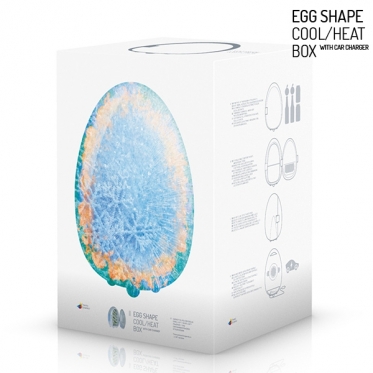 Kiaušinio formos šaldytuvas/šildytuvas (10 l)