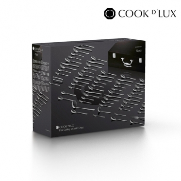 Nerūdijančio plieno stalo įrankių rinkinys Cook D"Lux (72 vnt.)