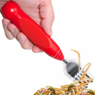 Šakutė spagečiams su sukama rankena