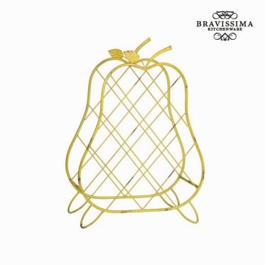 Metalinis krepšys vynui kriaušė by Bravissima Kitchen