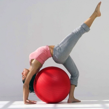 Sustiprinkite didžiąją dalį raumenų namuose! Pilates kamuolys, 65 cm