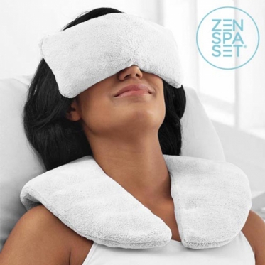 Zen Spa Rinkinys (Paklotas + Atpalaiduojančios pagalvėlės) | Šaltis ir šiluma