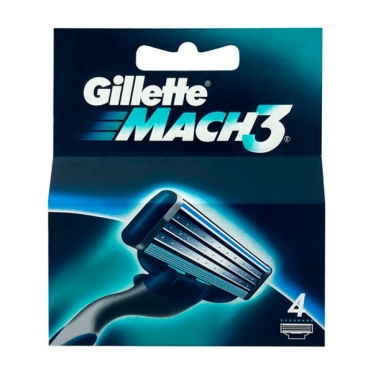 Skutimosi peiliukai "Gillette Mach 3" (4 vnt.)