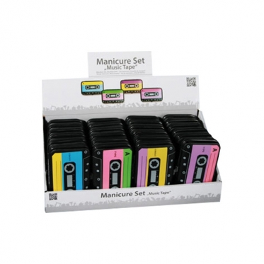 Cassette manikiūro ir pedikiūro rinkinys (5 dalys) (galimi spalvų pasirinkimai)