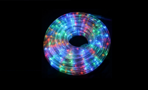 10 m 240 LED lempučių šventinė girlianda "Ropė". Galimi spalvų pasirinkimai