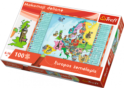 Mokomoji dėlionė-žaidimas "Europos žemėlapis" 100 detalių