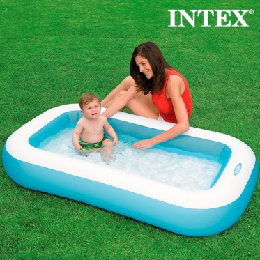 Pripučiamas stačiakampis vaikiškas baseinas Intex