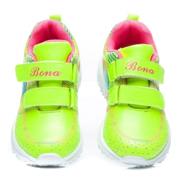 Neoniniai vaikiški batai su lipdukais