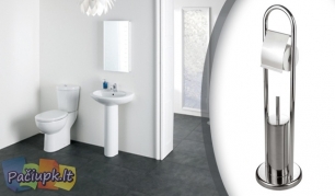 WC šepečio ir tualetinio popieriaus laikiklis