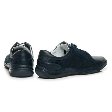 Mėlyni vyriški odiniai batai