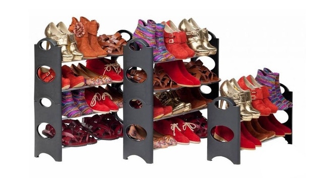 Kompaktiška 4-ių dalių batų lentyna, kuri gali būti sujungta tarpusavyje!