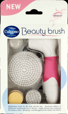 Šveitimo šepetėlis veidui ir kūnui Beauty Brush "Calypso" 4 keičiami antgaliai