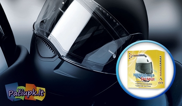 "Nanotec" nano danga šalmui - didesniam motociklininkų komfortui