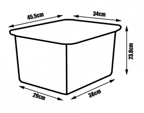 Plastikinė dėžė "Branq C - Box", 27l