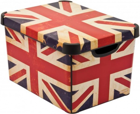 Plastikinė dėžė daiktams "Curver Deco UK Flag"