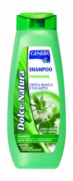 Šampūnas plaukams su dilgėlių ir eukalipto ekstraktais "Genera", 500 ml
