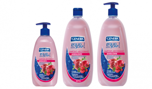 Skystas muilas su granatų ir aviečių aromatu "Genera"