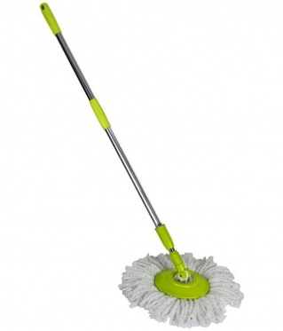 Žalias grindų plovimo šluotos kotas tinkantis VISOMS MOP tipo šluotoms