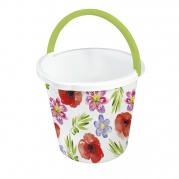 Gėlėtas graduotas plastikinis kibiras "Branq", 10l