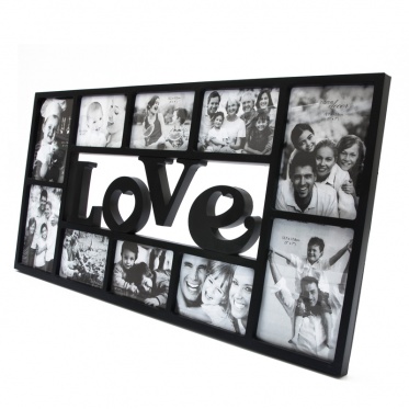 Didelis nuotraukų rėmelis "Love" (juodas) 