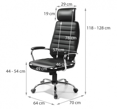 Biuro kėdė "Homekraft Fonte" (pilka)
