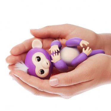 Interaktyvi beždžionėlė "Finger Monkey" (violetinė)
