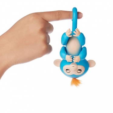 Interaktyvi beždžionėlė "Finger Monkey" (mėlyna)