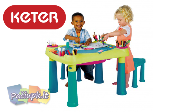 Vaikiškas baldų komplektas mažųjų žaidimams! 