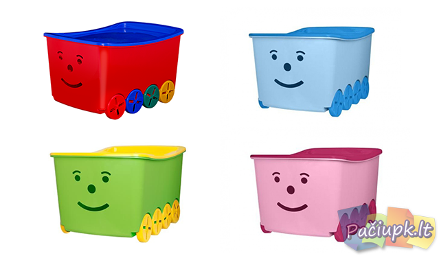 Visi mėgstamiausi žaislai vienoje spalvingoje žaislų dėžėje! 