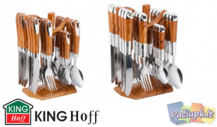 "King Hoff" 24 įrankių komplektas su stovu (galimi modelių pasirinkimai)