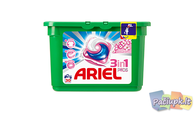  Ariel 3in1 Fresh kapsulės 30 vnt.