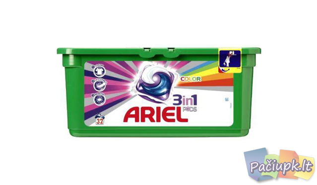 Ariel Color kapsulės 32 vnt.