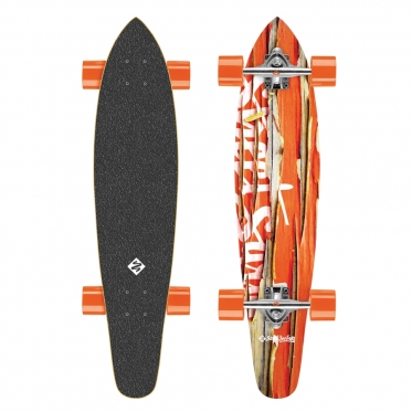 Riedlentė Street Surfing Kicktail - Damaged Orange 36 Longboard