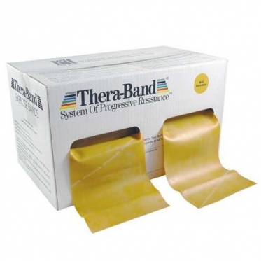 Juosta mankštai Thera-Band aukso spalvos su lateksu