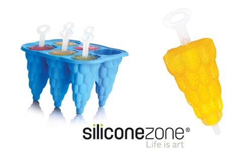 Silikoninės formelės ledams "SiliconeZone". Net šeši skirtingi skoniai!