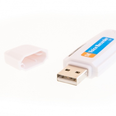 Diktofonas - USB laikmena baltas