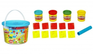 "Play-Doh" plastilino rinkinys kibirėlyje su skaičių formelėmis "Play-Doh" plastilino rinkinys kibirėlyje su skaičių formelėmis
