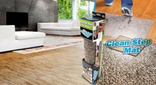 Puikiai sugeriantis vandenį ir purvą, durų kilimėlis - "Clean Step Mat" Puikiai sugeriantis vandenį ir purvą, durų kilimėlis - "Clean Step Mat"