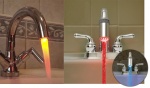 LED antgalis čiaupui, keičiantis spalvą pagal vandens temperatūrą! LED antgalis čiaupui, keičiantis spalvą pagal vandens temperatūrą!