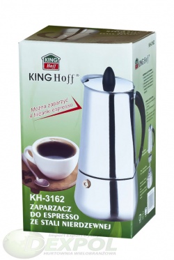 Nerūdijančio plieno espresso kavos virdulys "King Hoff" 450 ml