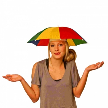 Spalvotas galvos skėtis