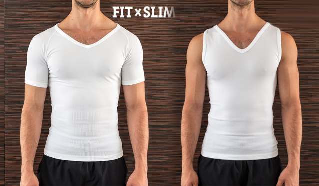 "Fit X Slim" liekninantys marškinėliai vyrams (2 vnt.)