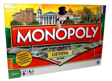 Stalo žaidimas visai šeimai "Monopolis Lietuva"