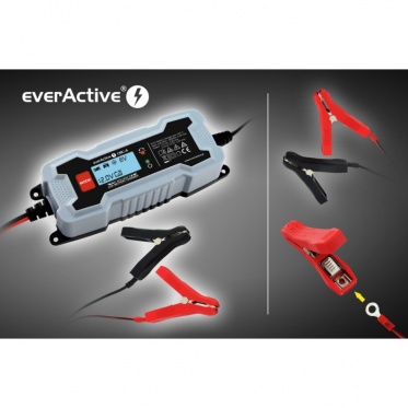 "EverActive" universalus 7 etapų akumuliatorių kroviklis su LCD ekranu