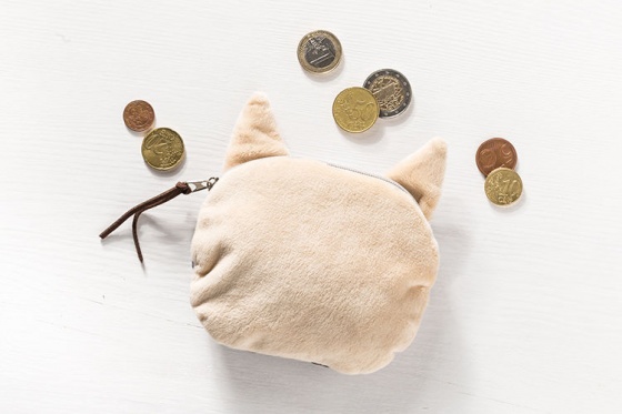3D piniginė monetoms su šuns atvaizdu