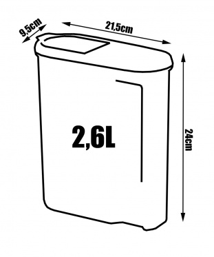 Birių produktų indas "Okt", 2,6l