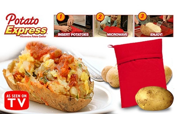 Daugkartinio naudojimo bulvių kepimo maišelis "Potato Express"