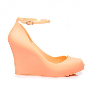 Orandžiniai moteriški batai su platforma