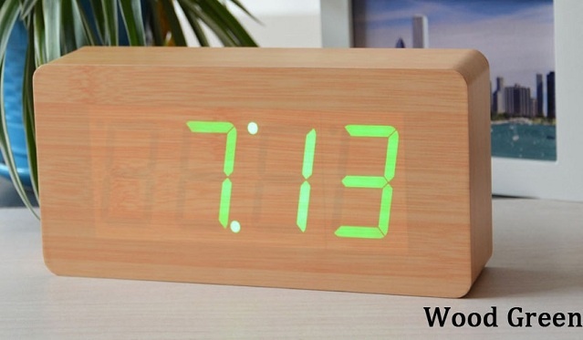 Išskirtinio dizaino LED laikrodis-žadintuvas
